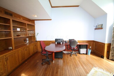 First floor office w/ custom built ins