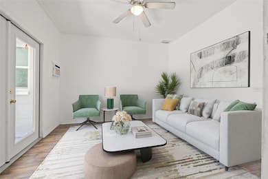 Virtually staged living room