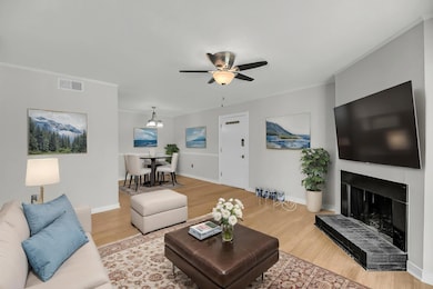 Virtually staged living room