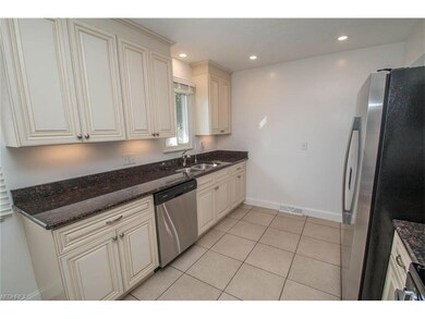 Granite counter tops and brand new ceramic floor