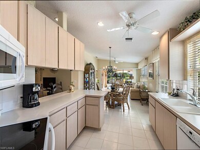 Kitchen with serene waterway views