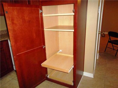 Kitchen. Pull-out drawers in updated cabinets