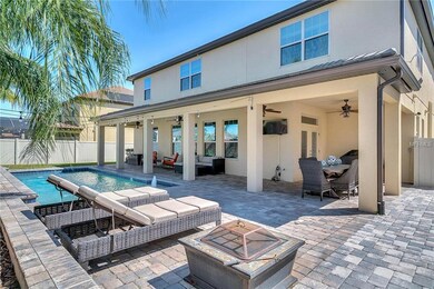 Heated Pool with water features