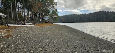 The beach at a higher tide.