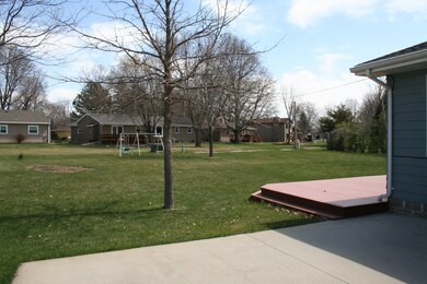 Back yard from concrete patio