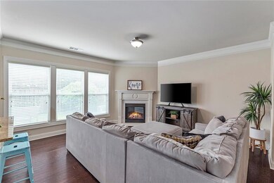 Hardwood floors and open concept layout.