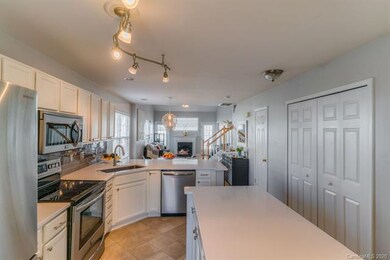 Completely open to the rest of the living space, w
