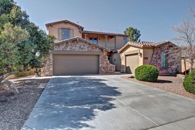 Great front elevation with stone accents