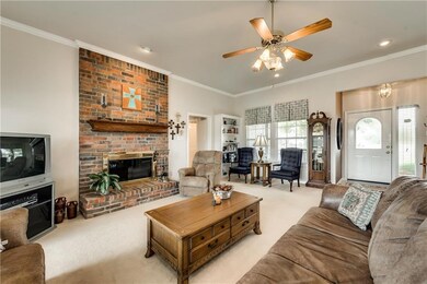 Living room facing entry way