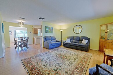 Welcoming living room- from the front door into th