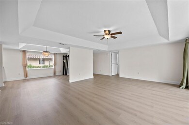 Trey ceilings in the living area and NO popcorn ce
