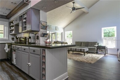 Kitchen showing open floor plan.