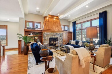 A view of the great room from the open kitchen.