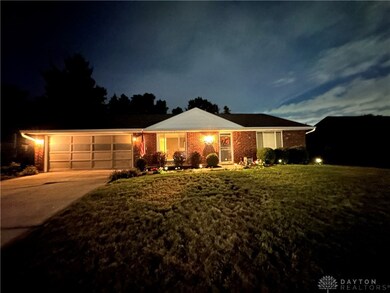 Front view at night