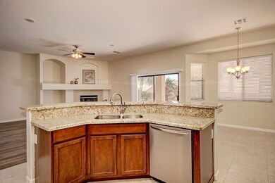 Kitchen Island Overlooking Great Room &