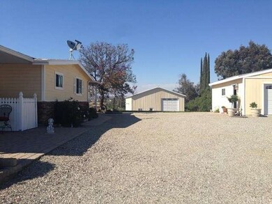 The gravel driveway keeps the dust down.