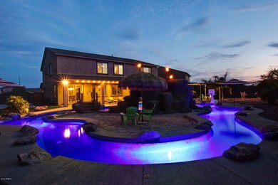 Lazy river at night