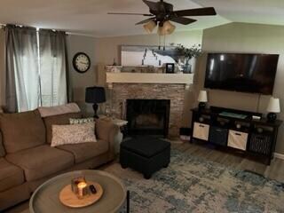 LR with fireplace