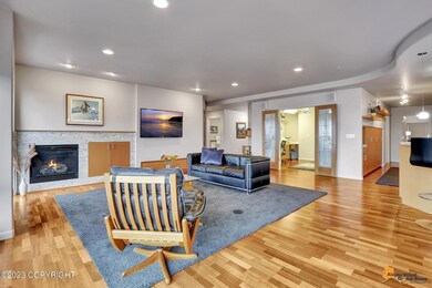 Living Room with door to office