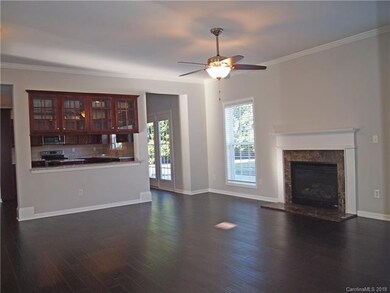 The large family room shows off the new flooring a