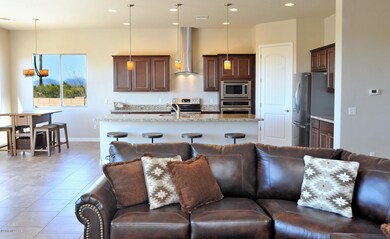 great room and kitchen
