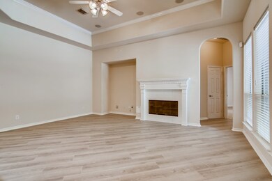 Gas log fire place in Living Room
