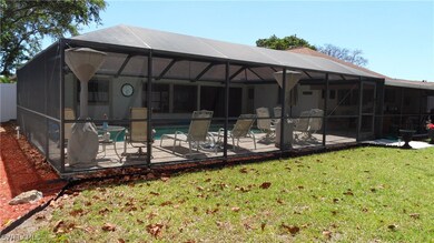 Screened lanai from backyard