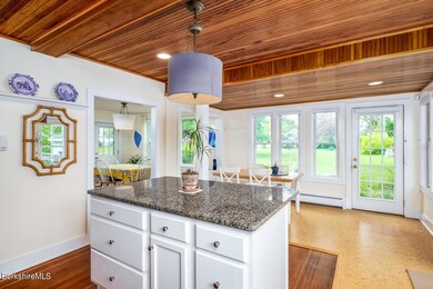 Kitchen open to breakfast area