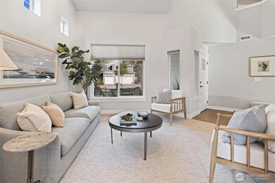 Front room - oversized living area with vaulted 2 story ceiling
