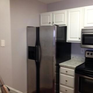 Kitchen has stainless