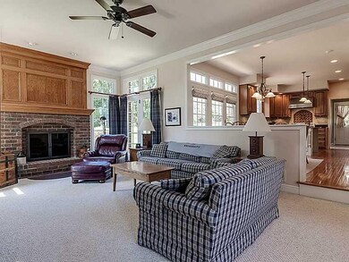 Family Room. Sunken family opens up to Kitchen are