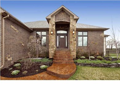 FRONT ENTRANCE WITH BEAUTIFUL STAINED CONCRETE