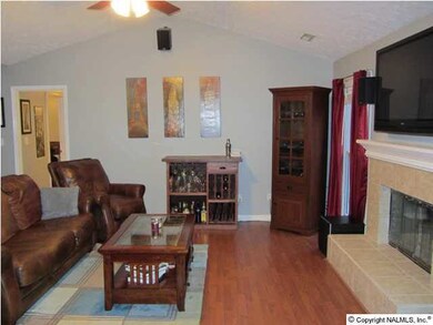 From the dining room into the family room