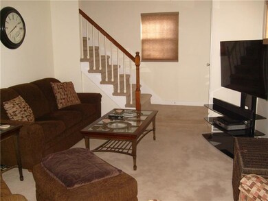 Staircase from Living Room to upstairs bedrooms