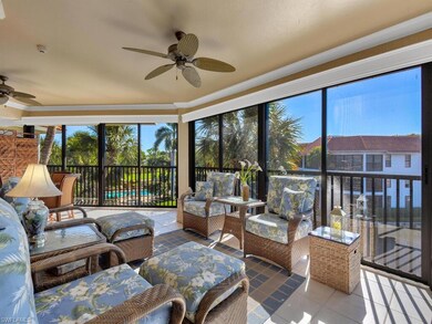 Lanai overlooks the lake and community pool