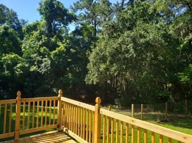 New back deck of home