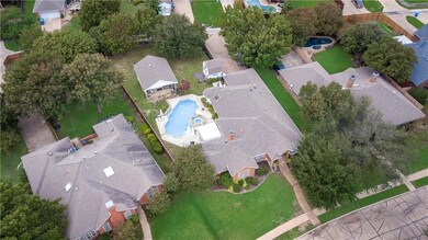 Aerial view, middle property.