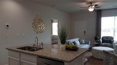 View from kitchen into great room STOCK PHOTO