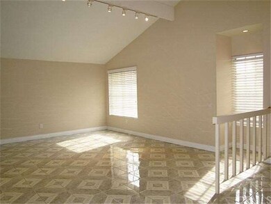 Beamed ceiling, track lighting