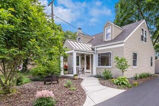 New contoured walk and covered porch