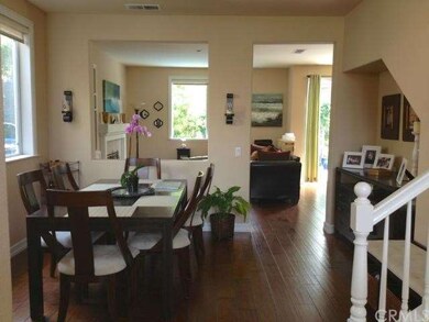 The dining room, looking towards the family room. 