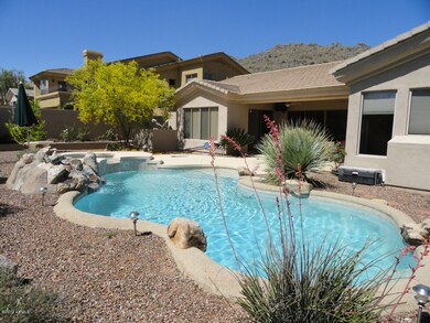 Pool facing patio