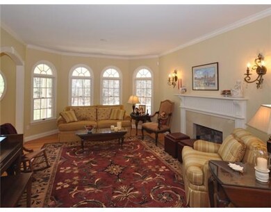 Living Room. Beautiful room with palladian windows