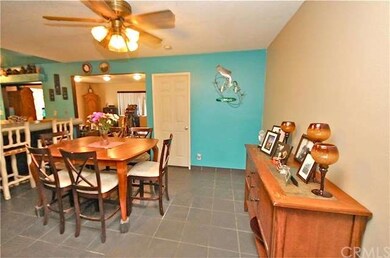 Tiled dining area