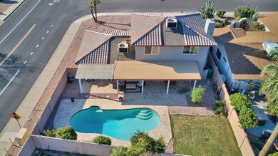 Arial back yard view