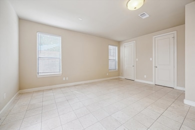 An additional view of the first-floor bedroom/stud