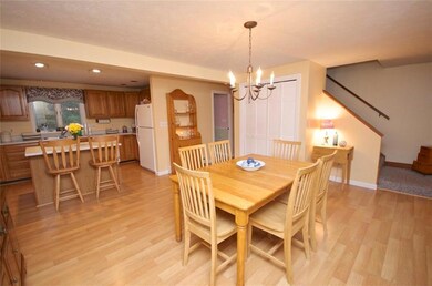 Open kitchen and dining room in the...