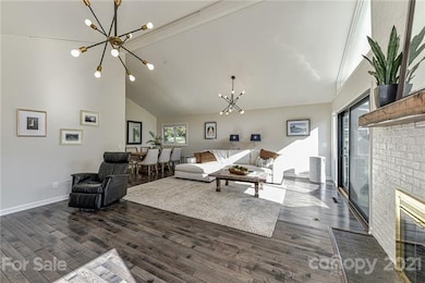 Vaulted Great Room View into Dining Area