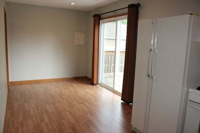Eat-in kitchen with space for a large table. 