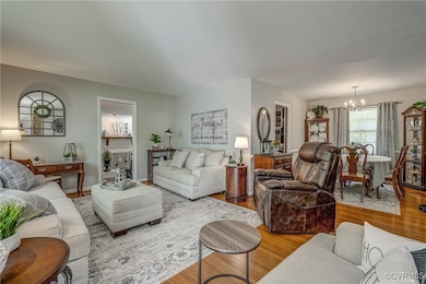 Spacious Living room with beautiful hardwood floor